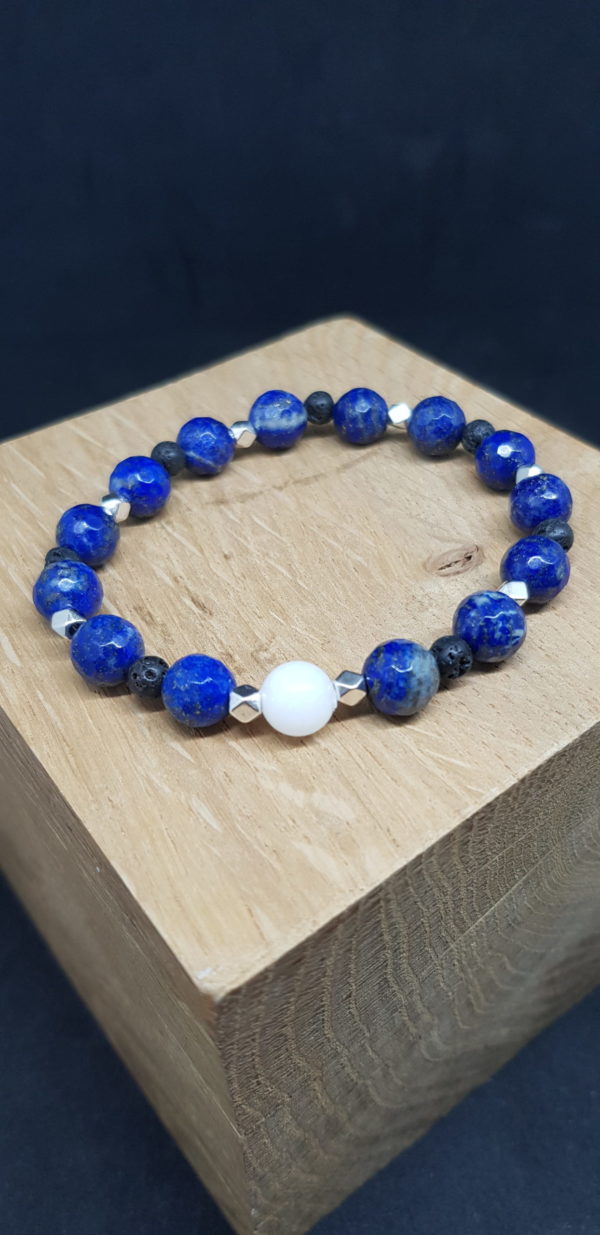 Bracelet gemme lapis lazuli
