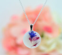 Collier rond mi-fleur