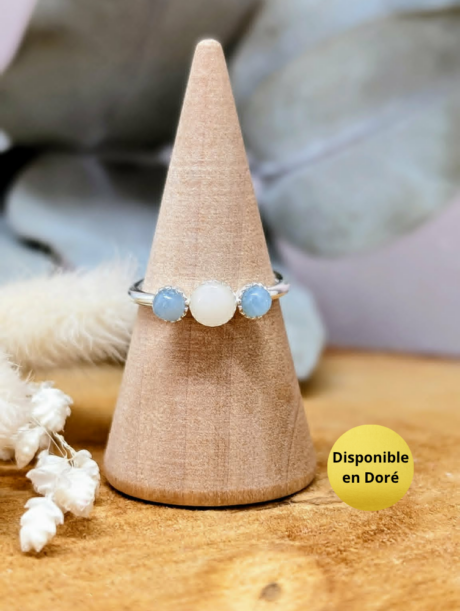 bague trio aventurine