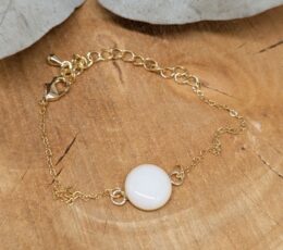 Bracelet médaillon doré