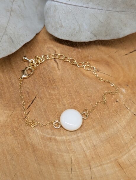 Bracelet médaillon doré